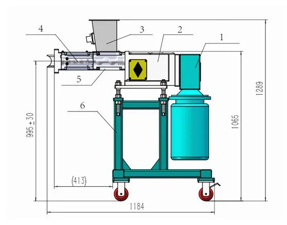 Hot Twin Screw Side Feeder for Plastic Powder Coating and Rubber Machine